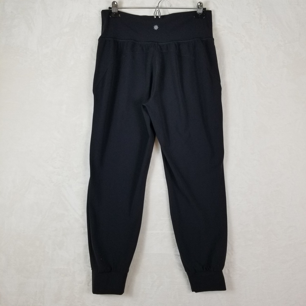 Athleta Salutation Jogger Women Large Black High Rise Pockets Activewear Pants - Picture 3 of 10